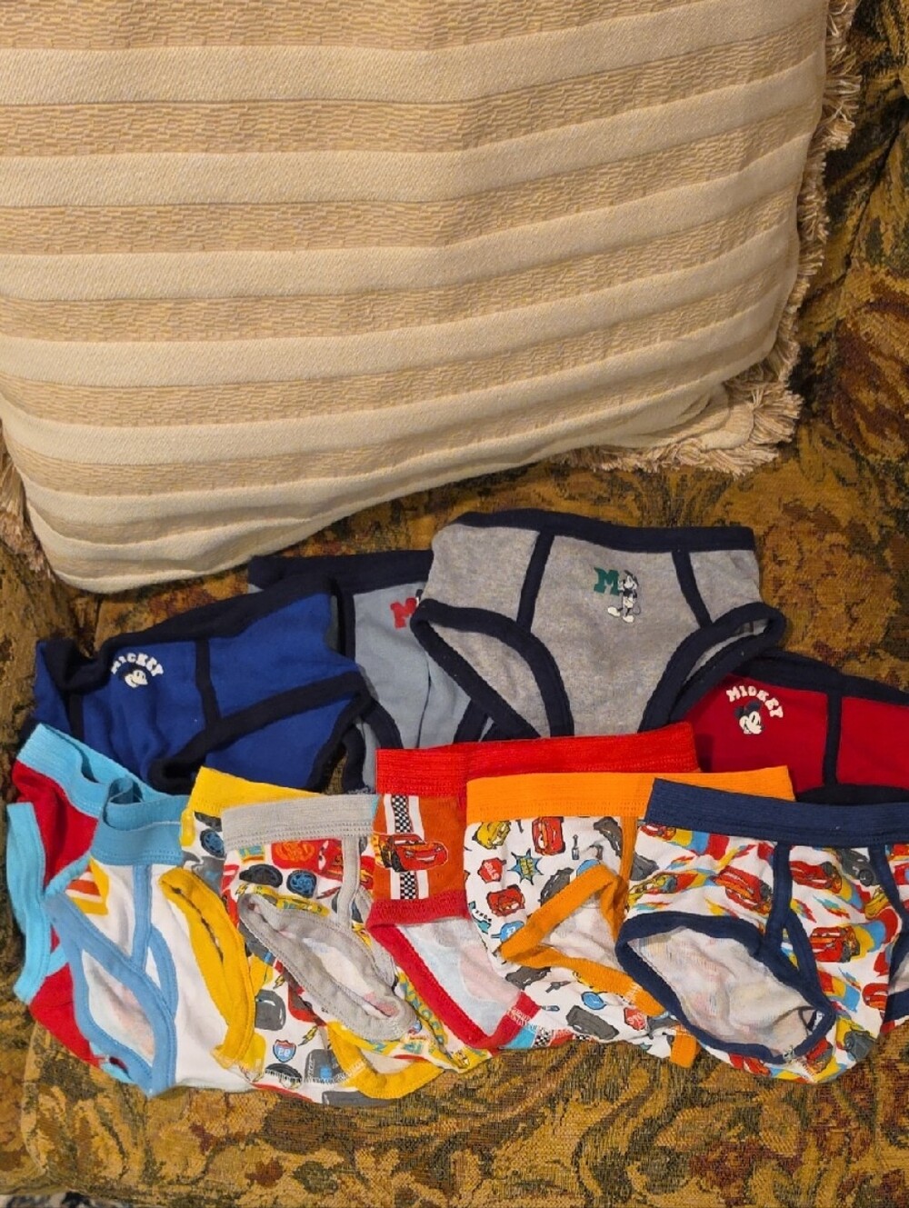 Mickey Mouse Kids' Assorted Color Briefs - Multi-Pack
